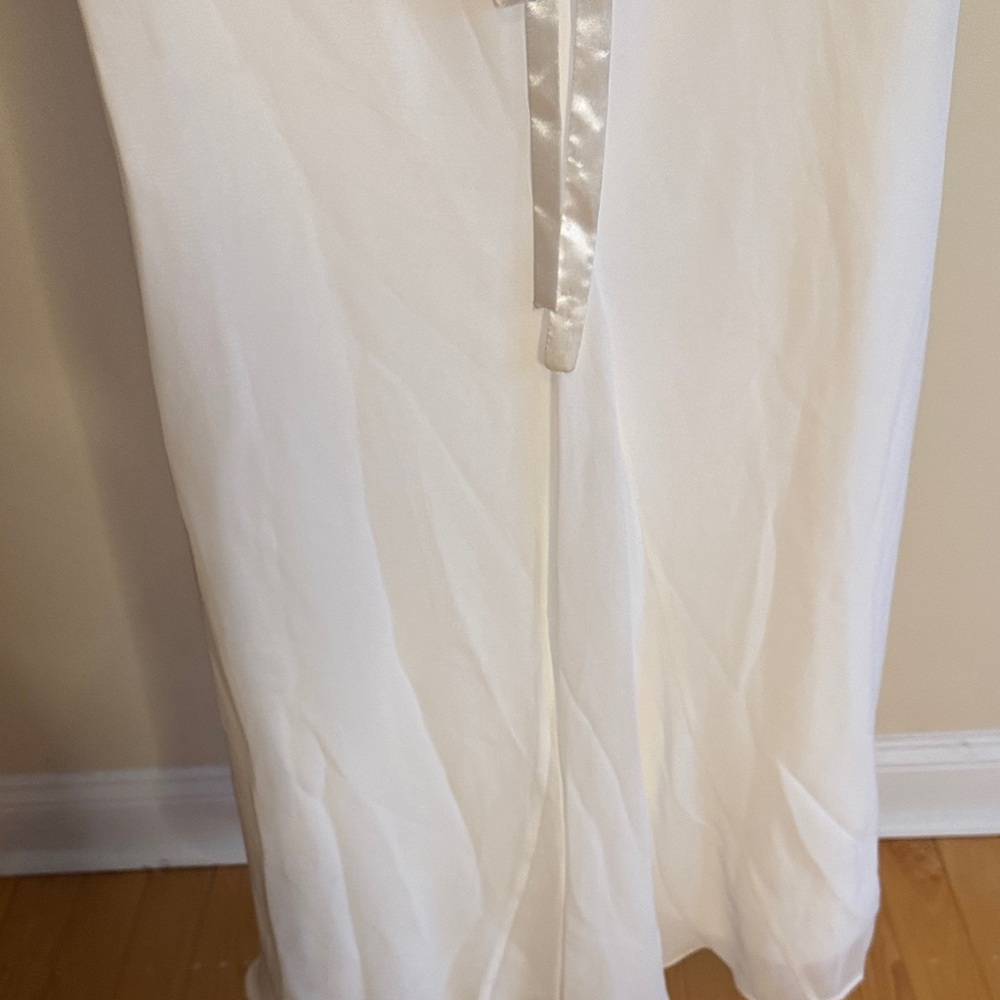 Elegant Beaded White Strapless Dress - Picture 10 of 16